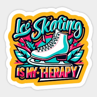 Skating Is My Therapy Sticker